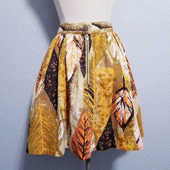 Tracy Feith glam retro hippie boho print skirt 9 - Picture 5 of 6